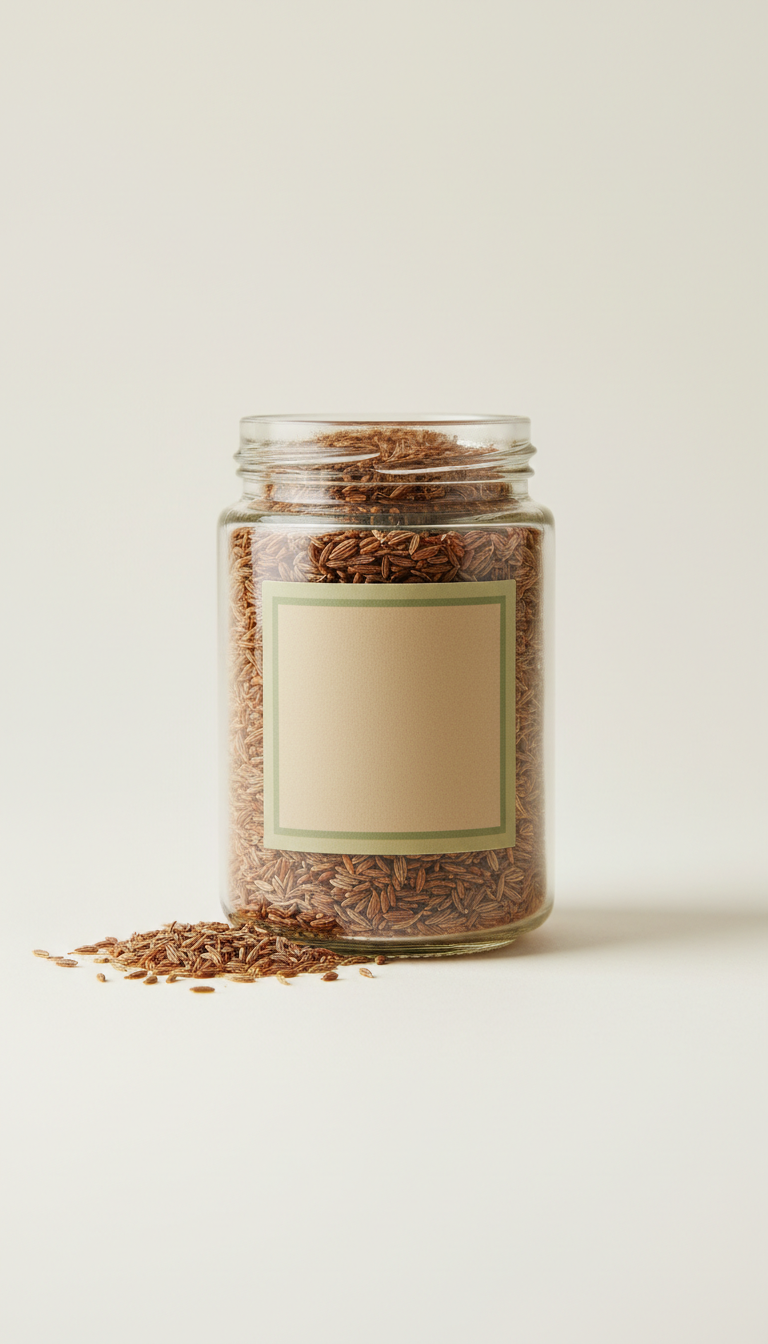Cumin intense en bocal verre